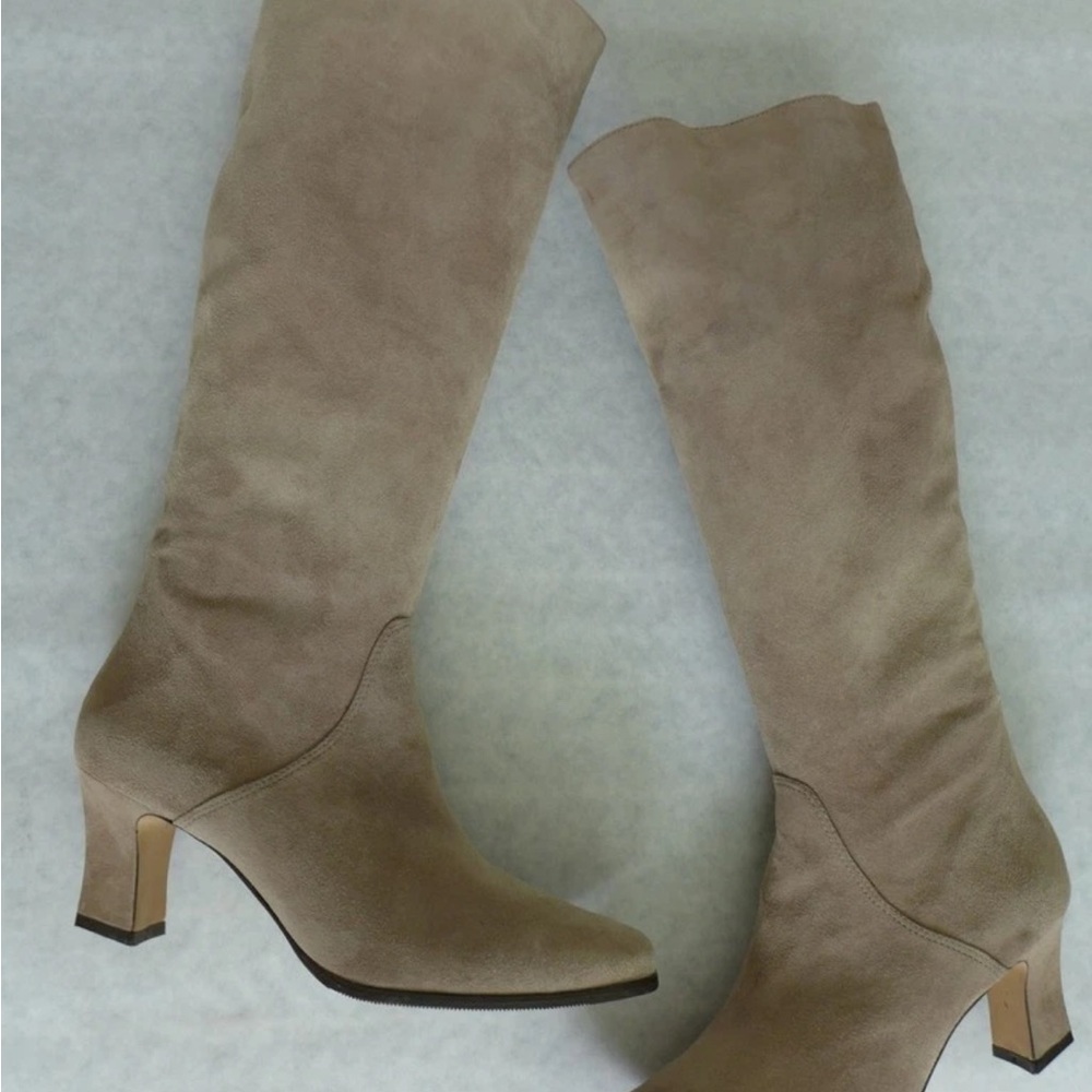 NEW Bandolino suede leather tan knee high boots size 9